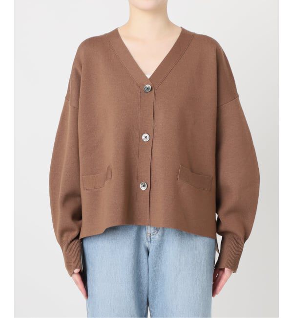 IENA「《追加4》スーパーファインスムース ショートカーディガン」|カーディガン|