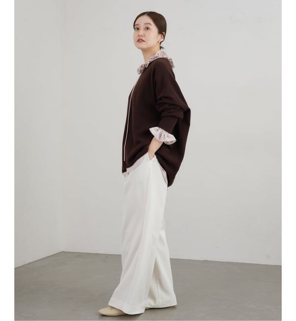 IENA「《追加3》Fineニュージーウール ニュアンス Vプルオーバー」|ニット・セーター|