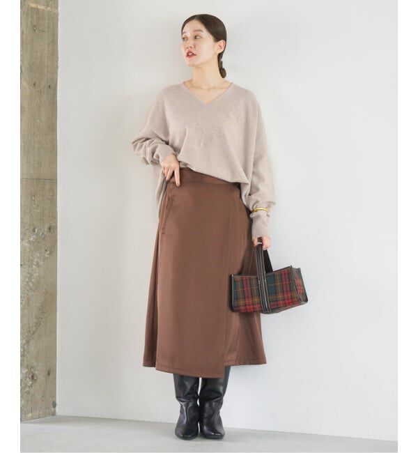 IENA「《追加3》Fineニュージーウール ニュアンス Vプルオーバー」|ニット・セーター|