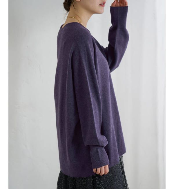 IENA「《追加3》Fineニュージーウール ニュアンス Vプルオーバー」|ニット・セーター|