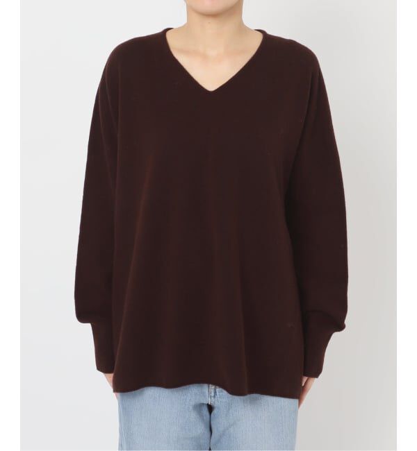 IENA「《追加3》Fineニュージーウール ニュアンス Vプルオーバー」|ニット・セーター|
