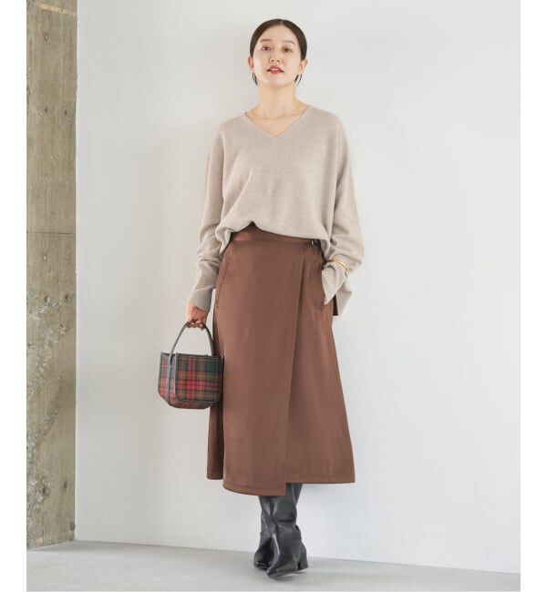 IENA「《追加3》Fineニュージーウール ニュアンス Vプルオーバー」|ニット・セーター|