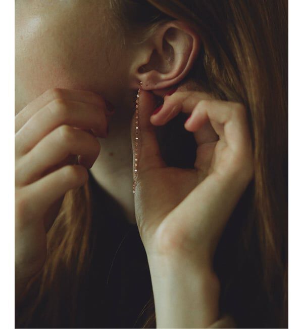 SLOBE IENA「SLOBE アシンメトリーピアス K10」|ピアス|