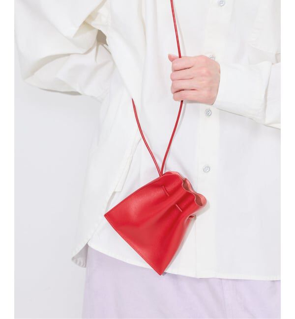 SLOBE IENA「《予約》ITTI/イッチ HERRIE 巾着ポーチ XXS ITTI-BAG-091-RF」|その他|レッド