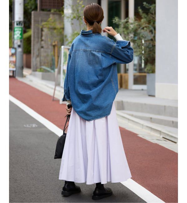 SLOBE IENA「《予約》切り替えボリュームスカート」|スカート|