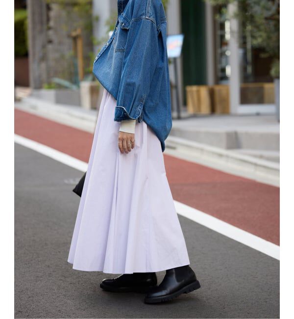 SLOBE IENA「《予約》切り替えボリュームスカート」|スカート|