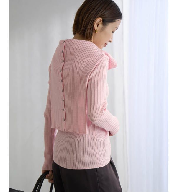 IENA「EXメリノリブ クルーネックプルオーバー」|ニット・セーター|