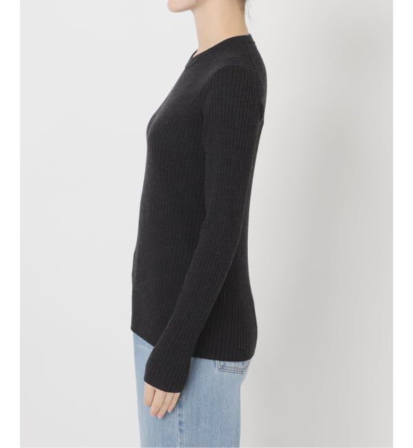 IENA「EXメリノリブ クルーネックプルオーバー」|ニット・セーター|
