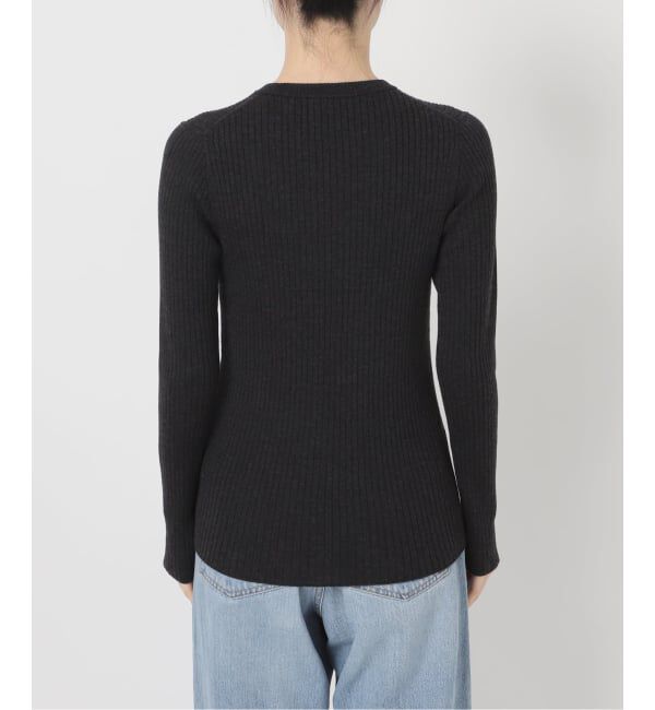 IENA「EXメリノリブ クルーネックプルオーバー」|ニット・セーター|