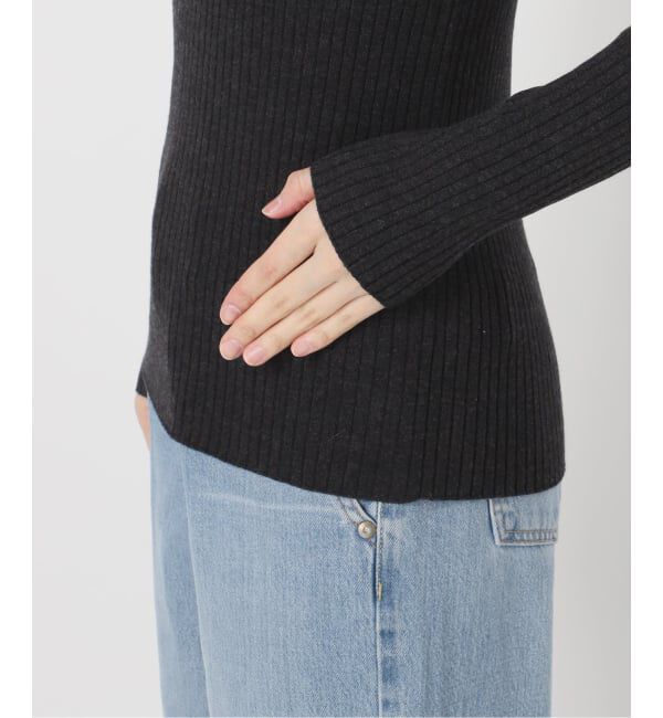 IENA「EXメリノリブ クルーネックプルオーバー」|ニット・セーター|