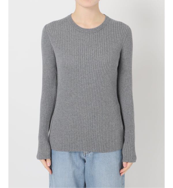 IENA「EXメリノリブ クルーネックプルオーバー」|ニット・セーター|