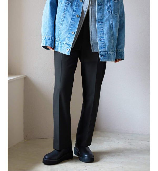 SLOBE IENA「《吸湿発熱/追加》CIRCULATE WARM スティックパンツ」|スラックス|