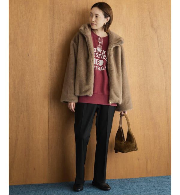 SLOBE IENA「《吸湿発熱/追加》CIRCULATE WARM スティックパンツ」|スラックス|