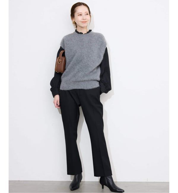 SLOBE IENA「《吸湿発熱/追加》CIRCULATE WARM スティックパンツ」|スラックス|