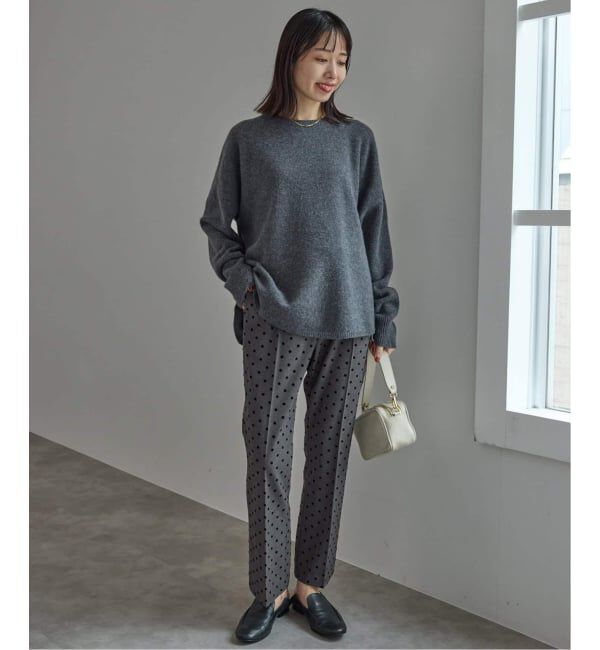 SLOBE IENA「《吸湿発熱/追加》CIRCULATE WARM スティックパンツ」|スラックス|