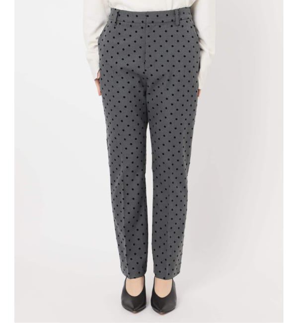 SLOBE IENA「《吸湿発熱/追加》CIRCULATE WARM スティックパンツ」|スラックス|