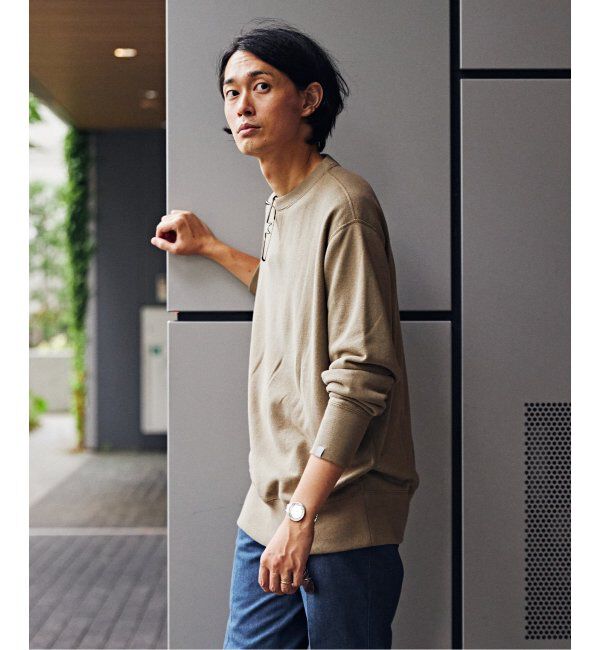 EDIFICE「【LOOPWHEELER for LOWERCASE】ライトツリウラケ ルーズフィットスウェット」|スウェット・ジャージ|