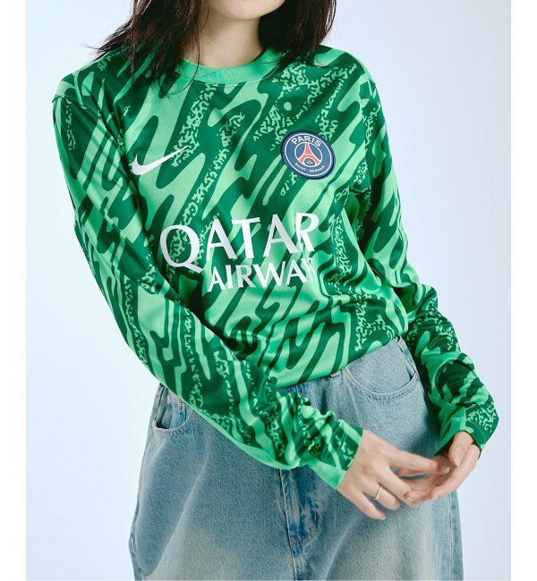 Paris Saint-Germain「【NIKE / ナイキ】PSG M NK DF STAD JSY LS GK FN8810- 329」|Tシャツ・カットソー|グリーン