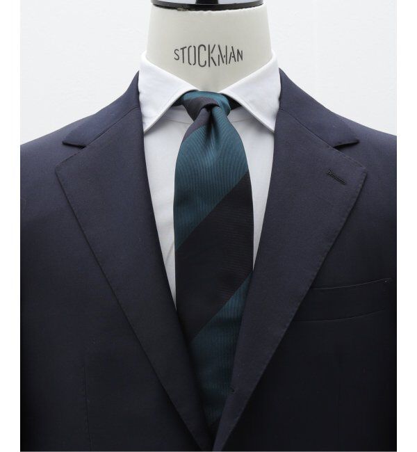 EDIFICE「AX ワイドレジメンタルタイ」|ネクタイ・蝶ネクタイ|ネイビー