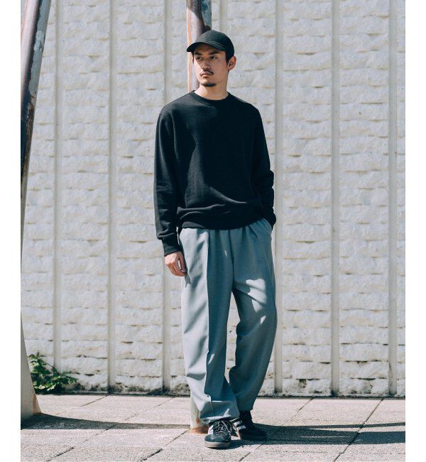EDIFICE「【LOOPWHEELER for LOWERCASE】ライトツリウラケ ルーズフィットスウェット」|スウェット・ジャージ|