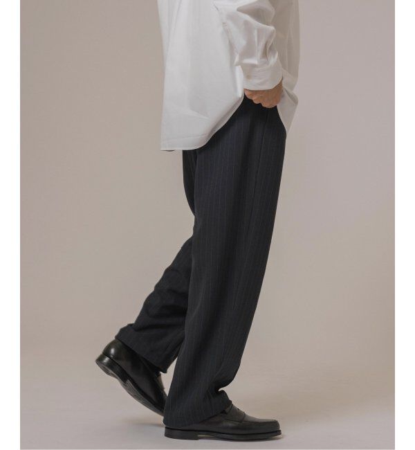 EDIFICE「ワルツ ストライプ バルーンフィットパンツ」|スラックス|