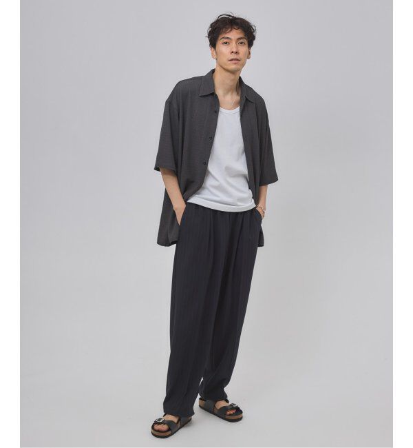 EDIFICE「ワルツ ストライプ バルーンフィットパンツ」|スラックス|