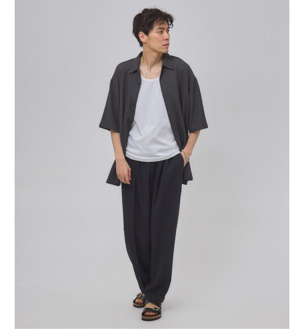 EDIFICE「ワルツ ストライプ バルーンフィットパンツ」|スラックス|