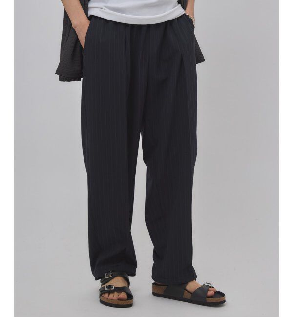 EDIFICE「ワルツ ストライプ バルーンフィットパンツ」|スラックス|