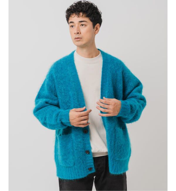 EDIFICE「E. 3GG ウール/モヘア カーディガン」|カーディガン|