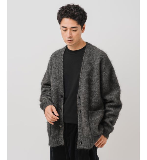 EDIFICE「E. 3GG ウール/モヘア カーディガン」|カーディガン|