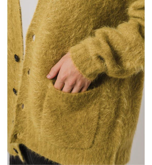 EDIFICE「E. 3GG ウール/モヘア カーディガン」|カーディガン|