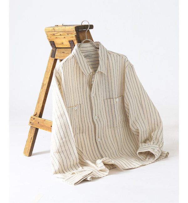 JOURNAL STANDARD relume「C/Lバスケット ピンストライプシャツ」|シャツ・ブラウス|ナチュラル