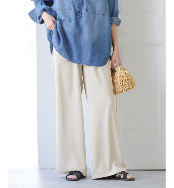 JOURNAL STANDARD relume「《追加》サテンベイカーパンツ」|その他|ベージュ