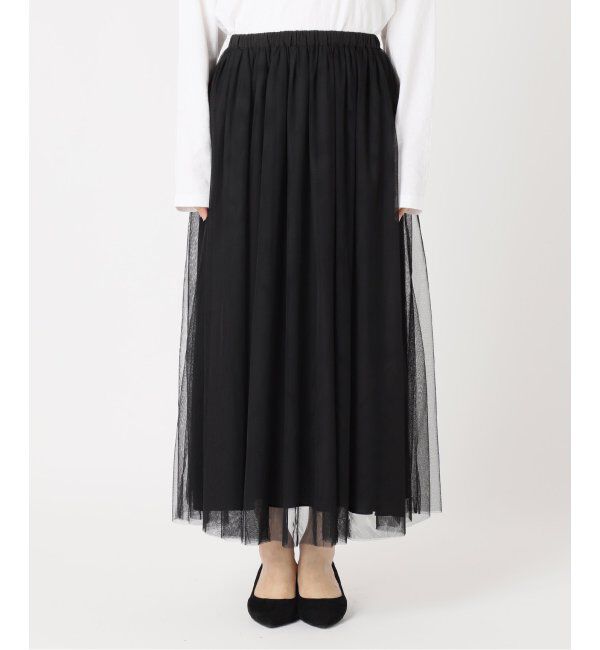 JOURNAL STANDARD relume「《WEB限定追加5》ウォッシャブルチュールイージースカート」|スカート|