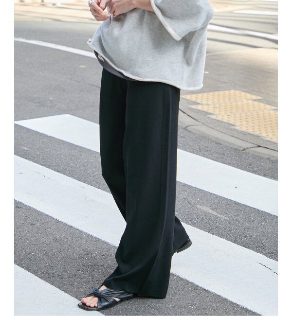 JOURNAL STANDARD「《追加3》ウォッシャブルワイドパンツ」|その他|ブラック