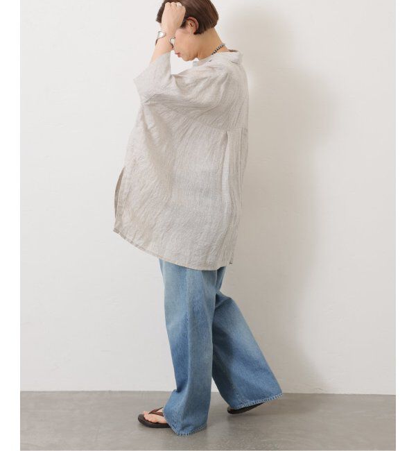 journal standard luxe「60リネンガーゼ ワイドシャツ」|シャツ・ブラウス|