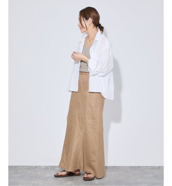 JOURNAL STANDARD「《追加2》リネンレギュラーロールアップシャツ」|シャツ・ブラウス|