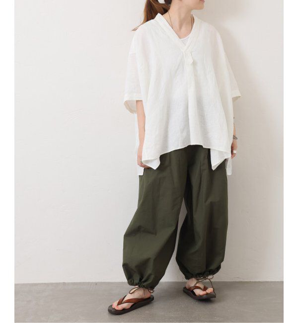 journal standard luxe「40リネンワッシャー Vスキッパーシャツ」|シャツ・ブラウス|