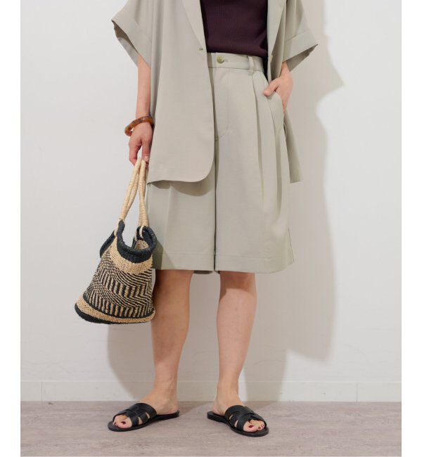 JOURNAL STANDARD relume「【MULTI FUNC+】防シワ / UVカット / 接触冷感 / ドライツイルハーフパンツ」|その他|ベージュ