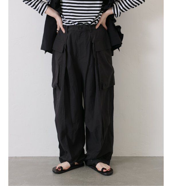journal standard luxe「ミリタリークロス カーゴパンツ」|カーゴ|ブラック