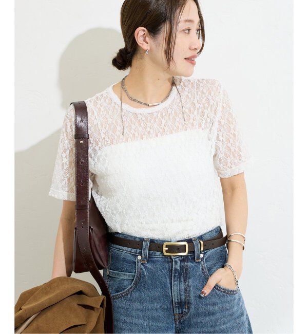JOURNAL STANDARD「ストレッチレースTEE」|Tシャツ・カットソー|