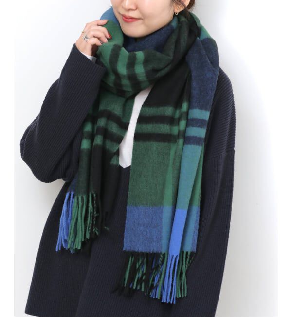 追加》【TWEEDMILL/ツイードミル】 チェックストール（JOURNAL