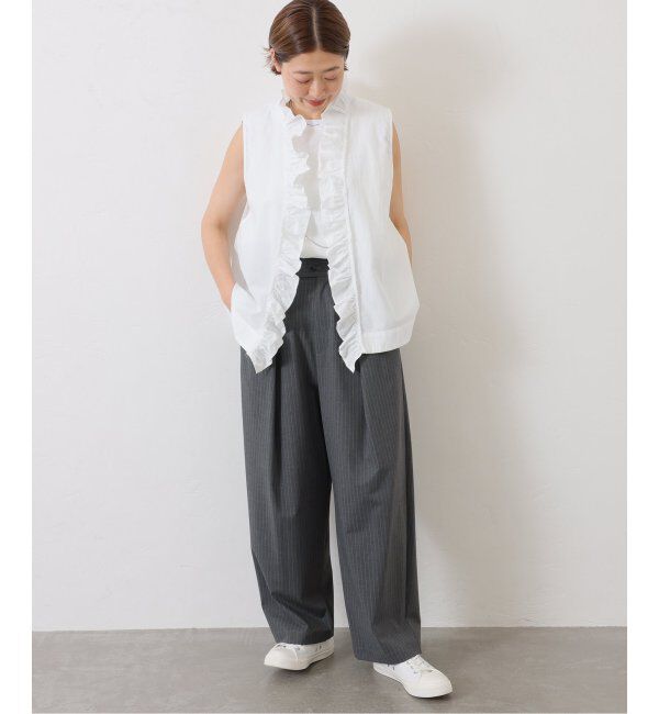 journal standard luxe「ブロードワッシャー フリルジレ」|ベスト・ジレ|