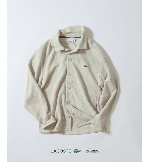 JOURNAL STANDARD relume「LACOSTE / ラコステ 別注 ヘビーピケ シャツ ジャケット」|カーディガン|グレーA