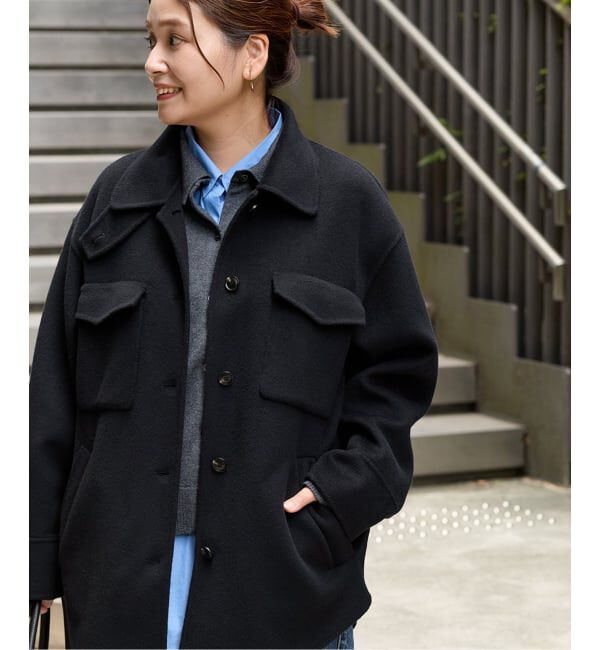 JOURNAL STANDARD「スーパー120ダブルビーバーCPO」|その他|ネイビー