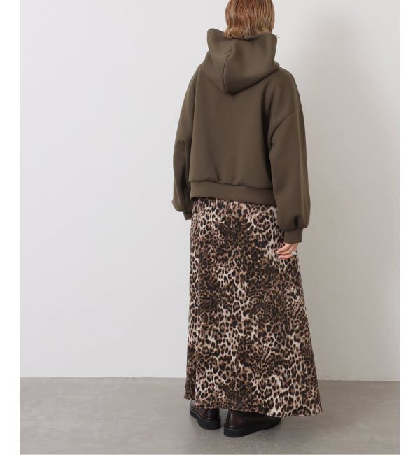 journal standard luxe「マットサテンレオパ マキシスカート」|スカート|