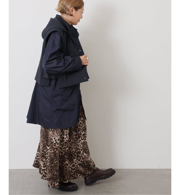 journal standard luxe「マットサテンレオパ マキシスカート」|スカート|