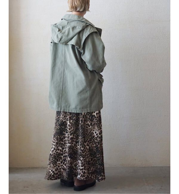 journal standard luxe「マットサテンレオパ マキシスカート」|スカート|