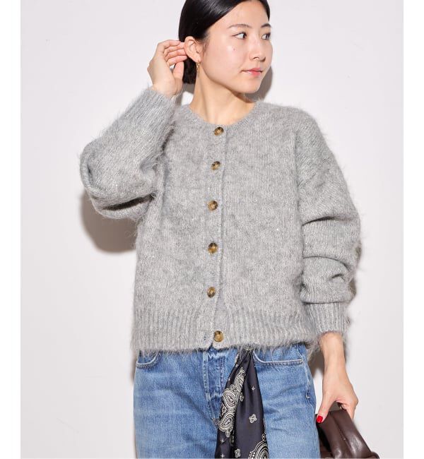 journal standard L'essage「アルパカMIXスパンコールカーディガン」|カーディガン|