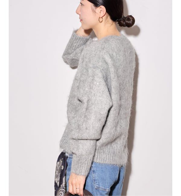 journal standard L'essage「アルパカMIXスパンコールカーディガン」|カーディガン|